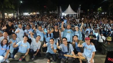 Calon gubernur (cagub) Bali nomor 1 Made Muliawan Arya alias De Gadjah mengajak warga Tabanan jadi pemilih cerdas. Hal tersebut ia sampaikan di sela-sela Konser Bali Bahagia Mulia-PAS di Tabanan, Jumat (25/10/2024). (ist)