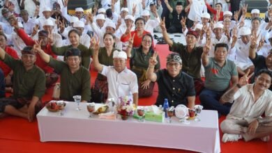 Pasangan calon (paslon) nomor urut 2 Wayan Koster dan I Nyoman Giri Prasta (Koster-Giri) menegaskan akan melanjutkan pembangunan tol Gilimanuk-Mengwi jika terpilih. (Ist)