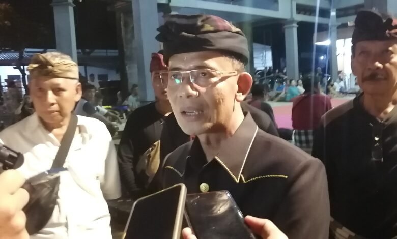 Calon Bupati Klungkung I Made Satria saat ditemui di Desa Kemuning Klungkung, Sabtu, (9/11/2024).