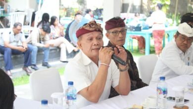 Pjs. Walikota Denpasar, I Dewa Gede Mahendra Putra, saat menghadiri Coffee Morning Tahapan Pilkada 2024 yang digelar KPU Provinsi Bali di Denpasar, Kamis (14/11/2024).