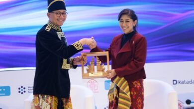 Menteri Komunikasi dan Digital, Meutya Hafid di acara World Public Relations Forum 2024 di Nusa Dua, Bali, Rabu (20/11/2024).