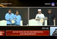 Debat terbuka ketiga Pilgub Bali sempat memanas saat Made Muliawan Arya (De Gadjah) mempertanyakan kebijakan pengelolaan Anggaran Pendapatan dan Belanja Daerah (APBD) di era kepemimpinan Wayan Koster. (ist)