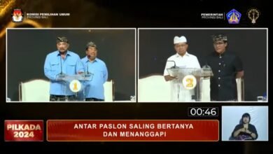 Debat terbuka ketiga Pilgub Bali sempat memanas saat Made Muliawan Arya (De Gadjah) mempertanyakan kebijakan pengelolaan Anggaran Pendapatan dan Belanja Daerah (APBD) di era kepemimpinan Wayan Koster. (ist)