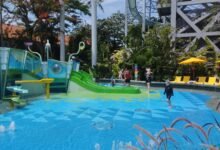 Salah satu wahana permainan air di Waterbom Bali, Kamis (5/11/2024). (Dok.Rahma)