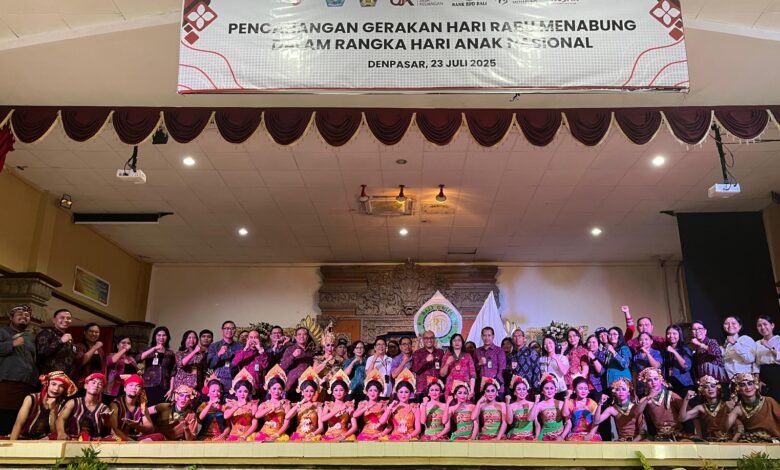 Acara peluncuran Program Satu Rekening Satu Pelajar (KEJAR) oleh Otoritas Jasa Keuangan (OJK) di Aula SMK Negeri 5 Denpasar pada Rabu (23/7/2025). (Dok: Istimewa).