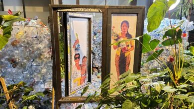 Salah satu karya di acara Avidya, yaitu "Plastik Sunyi Bernyanyi". (Dok: Rahma)