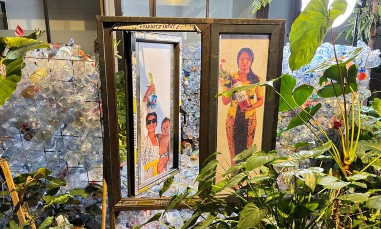 Salah satu karya di acara Avidya, yaitu "Plastik Sunyi Bernyanyi". (Dok: Rahma)