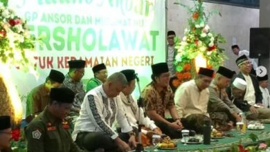 Wakil Gubernur Bali, I Nyoman Giri Prasta, menghadiri peringatan Maulid Nabi Muhammad SAW 1447 H di Masjid Al-Ihsaan, Sanur, Denpasar, Selasa (16/9/2025). (dok.istimewa)