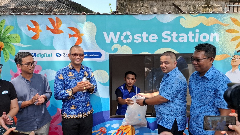 Peresmian #bluBuatBaik Waste Station di Pool Bluebird Group Jimbaran, Bali, Rabu (17/12/2025). (dok.Rahma)