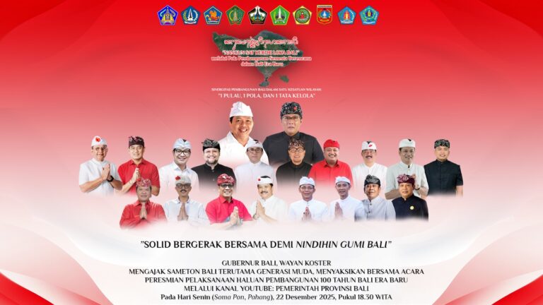 Peresmian Pelaksanaan Haluan Pembangunan 100 Tahun Bali Era Baru