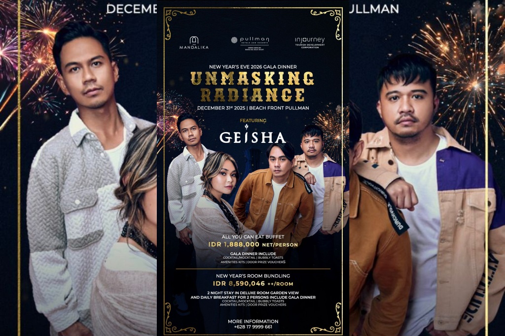 The Mandalika hadirkan Band Geisha dalam acara Tahun Baru 2026. (dok.istimewa)