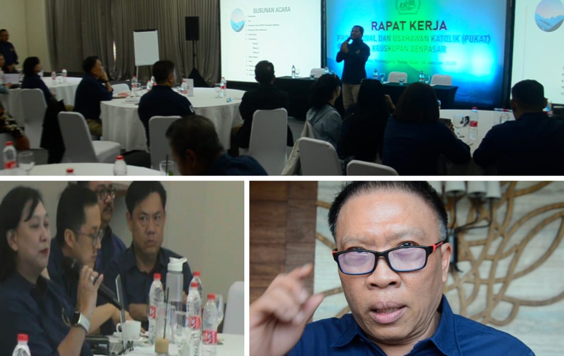 Profesional dan Usahawan Katolik (PUKAT) Denpasar menggelar Rapat Kerja (Raker) Tahun 2026 di Hotel Mahogany, Denpasar, Jumat (16/1/2026). (dok.istimewa)