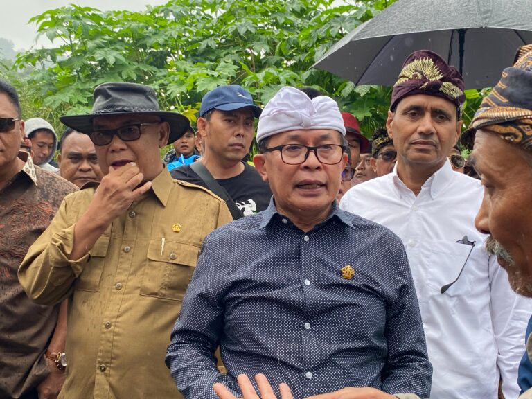 Ketua Pansus TRAP DPRD I Made Supartha saat sidak di kawasan Desa Pancasari, Buleleng. (Dok. Istimewa)