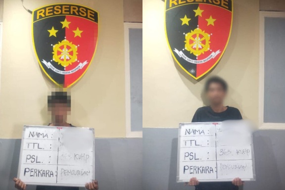 Dua pelaku curanmor ditangkap oleh Polresta Denpasar. (dok.istimewa)