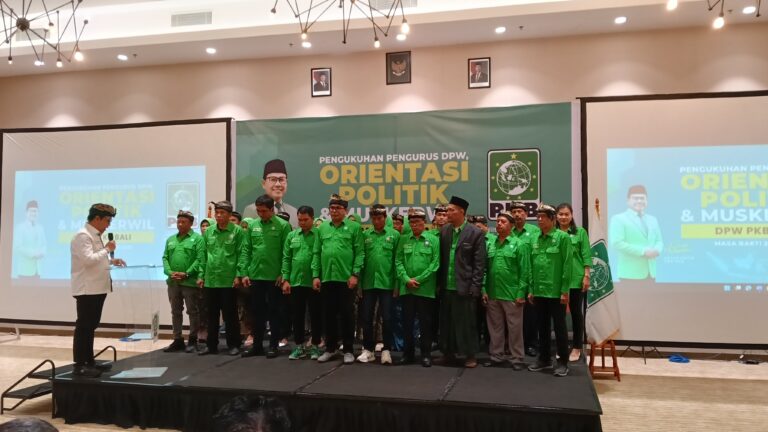 Suasana pelantikan pengurus DPW PKB Bali, Sabtu (7/2/2027). (Dok Istimewa)