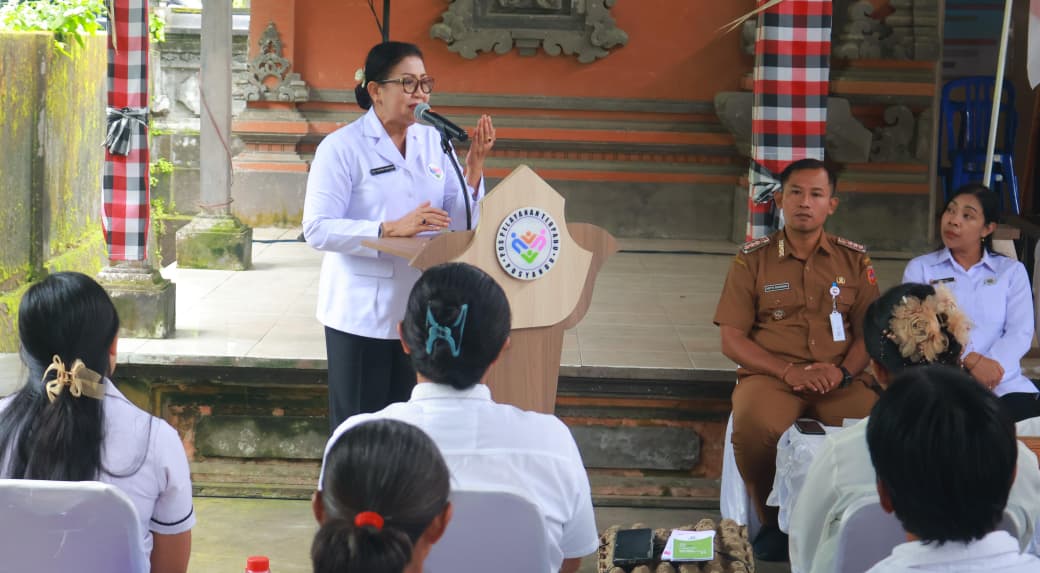 Aksi sosial Tim Pembina (TP) Posyandu Provinsi Bali di Kecamatan Kubu dan Kecamatan Abang, Kabupaten Karangasem, Senin (2/3/2026). (dok: istimewa)
