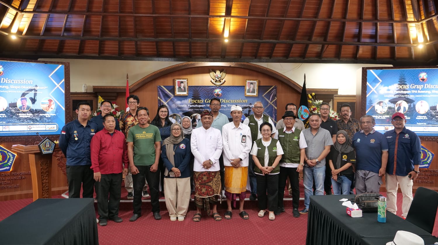Ikatan Wartawan Online (IWO) Bali gelar Focus Group Discussion (FGD) bertajuk “Di Balik Penutupan TPA Suwung, Siapa Diuntungkan?” yang digelar Ikatan Wartawan Online (IWO) Bali di Gedung BKPSDM Denpasar, Sabtu (16/52026). (dok.IWOBali)