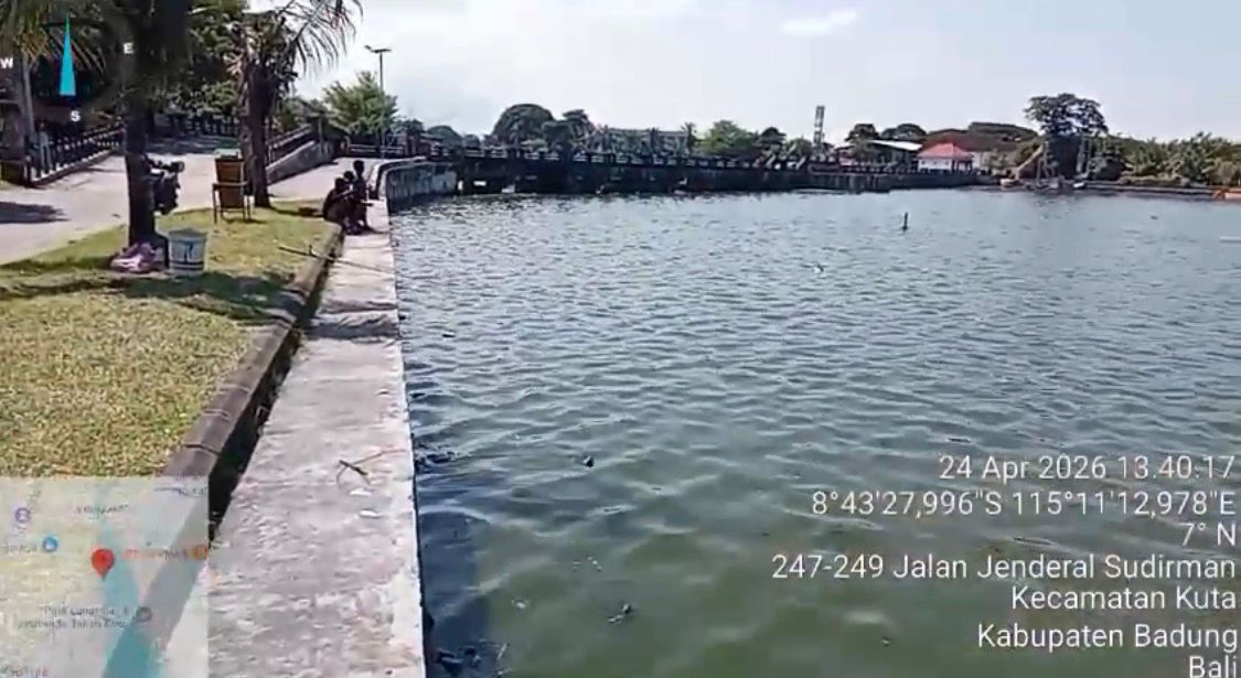 Foto di kawasan Estuary Dam Tanah Kilap, Denpasar. (dok: istimewa)