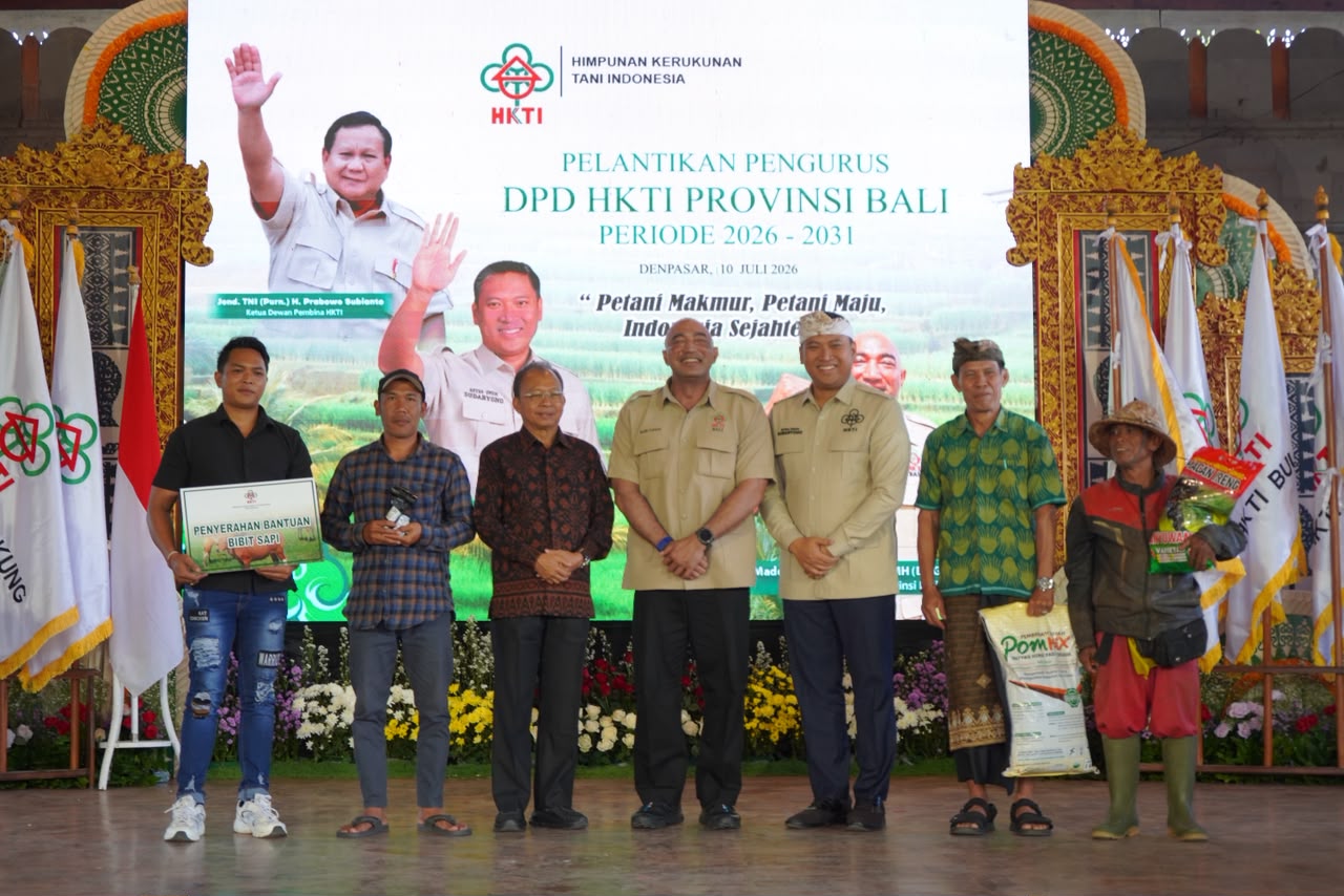 Pelantikan Pengurus DPD HKTI Bali. (Dok. Istimewa)