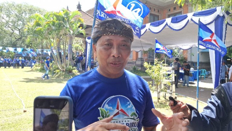 Ketua DPD Partai Demokrat Bali I Made Mudarta. (dok: Rahma)
