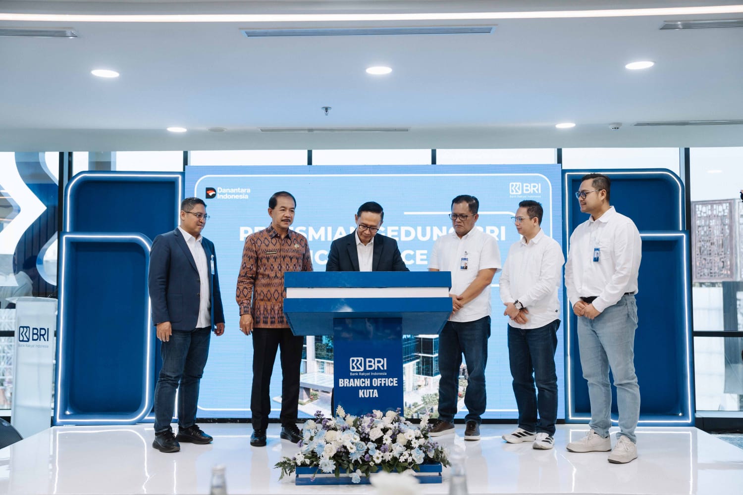 Peresmian gedung baru PT Bank Rakyat Indonesia (Persero) Tbk atau BRI Branch Office (BO) Kuta, pada Jumat (18/9/2026). (dok: istimewa)