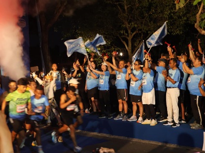 Kegiatan QRIS Bali Summer Run 2026 di kawasan Renon, Denpasar, Sabtu (8/8/2026). (dok: istimewa)
